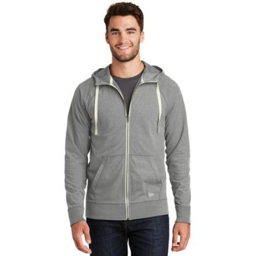 New Era Sueded Cotton Blend Full-Zip Hoodie