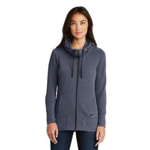 New Era Ladies Tri-Blend Fleece Full-Zip Hoodie