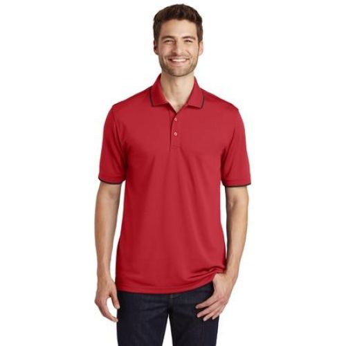 Port Authority Dry Zone UV Micro-Mesh Tipped Polo