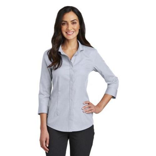 Red House Ladies 3/4-Sleeve Nailhead Non-Iron Shirt