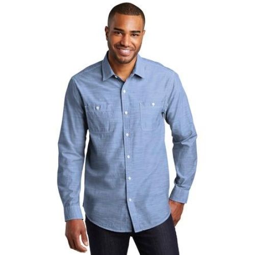 W380 Port Authority Slub Chambray Shirt