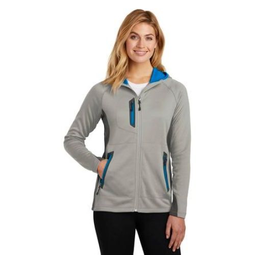 Eddie Bauer Ladies Sport Hooded Full-Zip Fleece Jacket