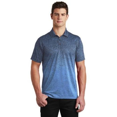 Sport-Tek Ombre Heather Polo