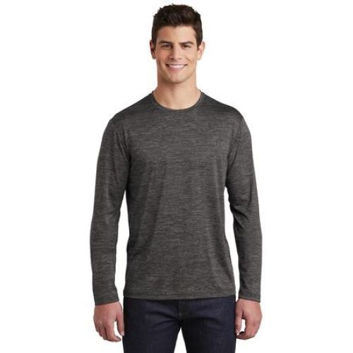 ST390LS Sport-Tek PosiCharge Long Sleeve Electric Heather Tee