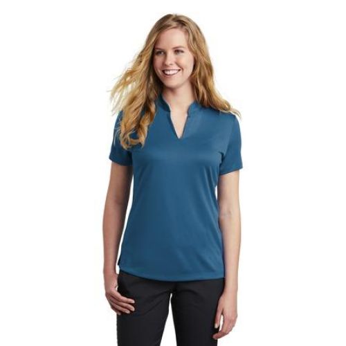 Nike Ladies Dri-FIT Hex Textured V-Neck Top