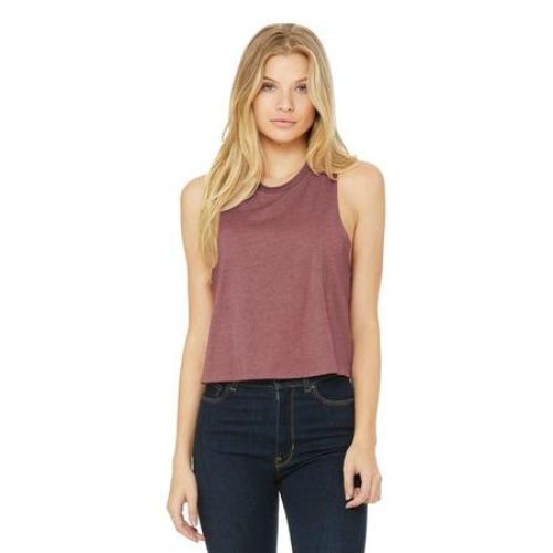 BELLA+CANVAS Women’s Racerback Cropped Tank