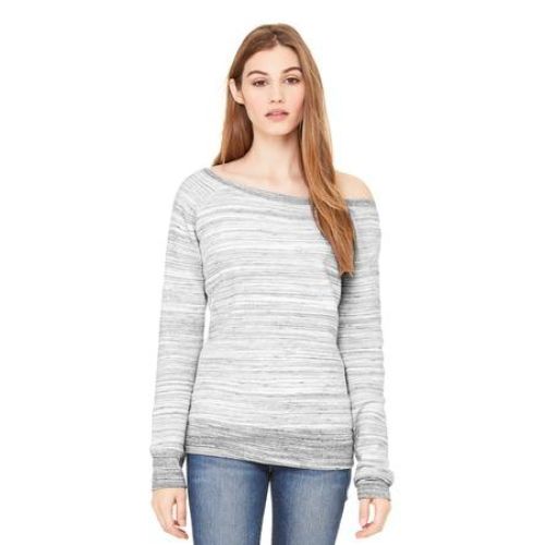 BELLA+CANVAS Women’s Sponge Fleece Wide-Neck Sweatshirt