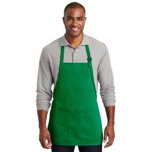 A601 Port Authority Medium-Length Two-Pocket Bib Apron