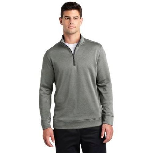 ST263 Sport-Tek PosiCharge Sport-Wick Heather Fleece 1/4-Zip Pullover