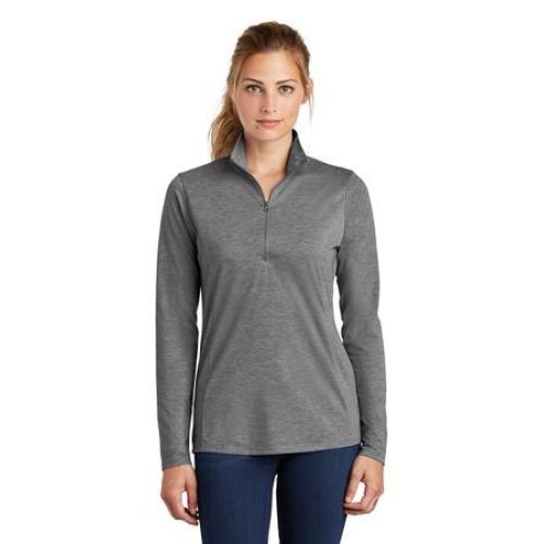 Sport-Tek Ladies PosiCharge Tri-Blend Wicking 1/4-Zip Pullover