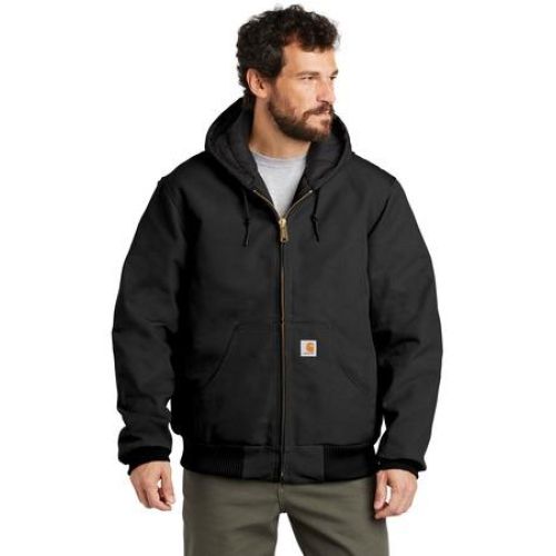 Carhartt Tall Quilted-Flannel-Lined Duck Active Jacket