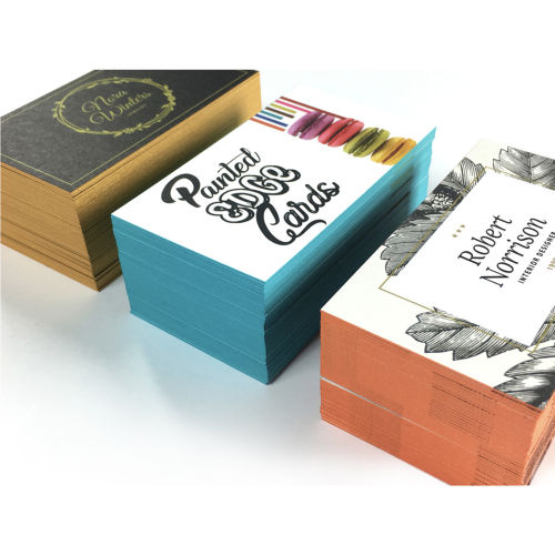 Painted Edge Business Cards