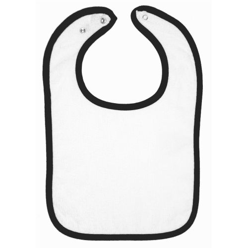 Infant Contrast Trim Terry Bib