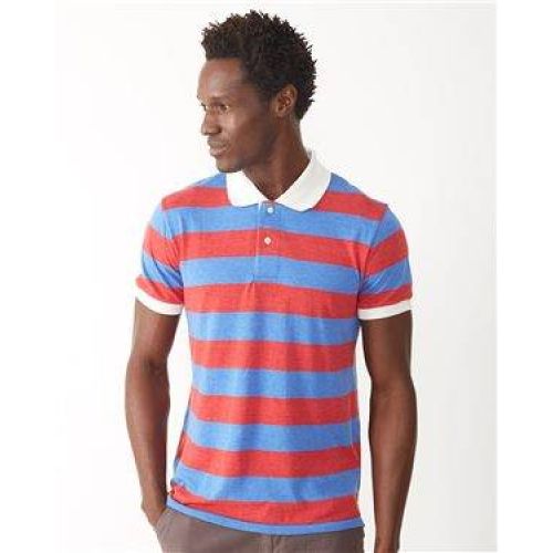 Eco-Jersey™ Ugly Stripe Short Sleeve Polo