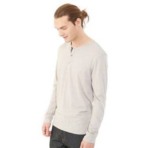 Eco-Mock Twist Long Sleeve Henley