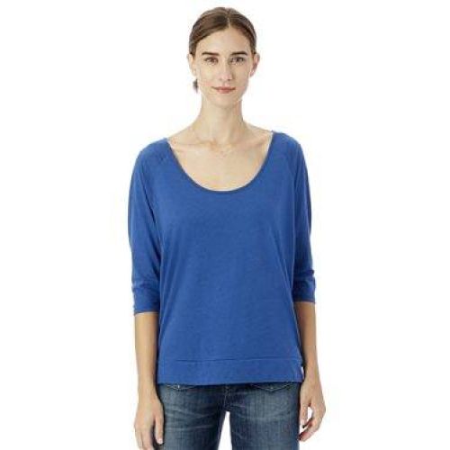 Boxy Cotton Modal Raglan T-Shirt