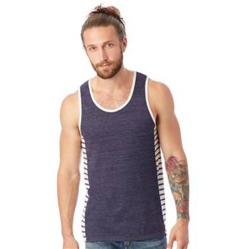 Marine Eco-Jersey Panel Tank Top