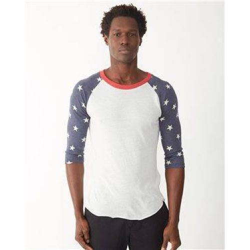 Printed Eco-Jersey™ Baseball Raglan T-Shirt