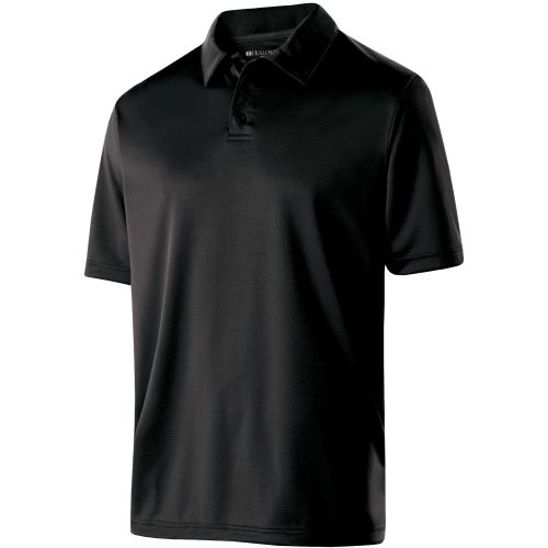 Adult Polyester Textured Stripe Shift Polo