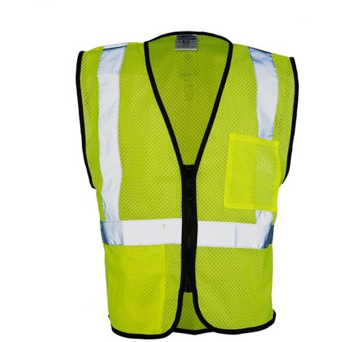 Class 2 Double-Pocket Zippered Economy Vest