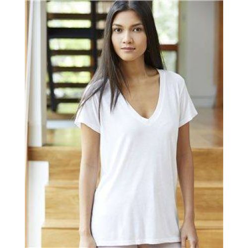 Slinky Jersey V-Neck Tee