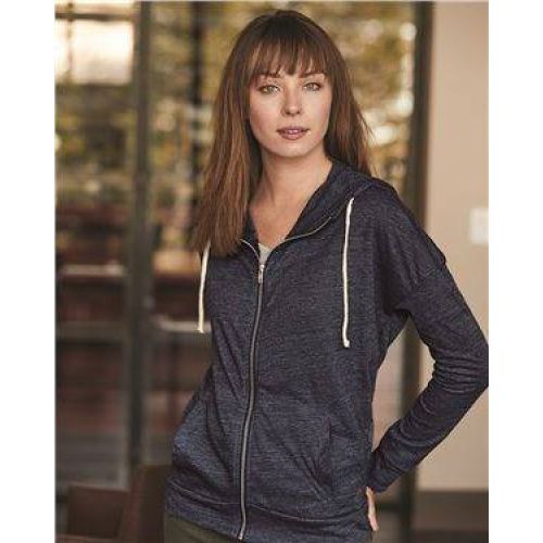 Women’s Eco Jersey Cool Down Hooded Full-Zip