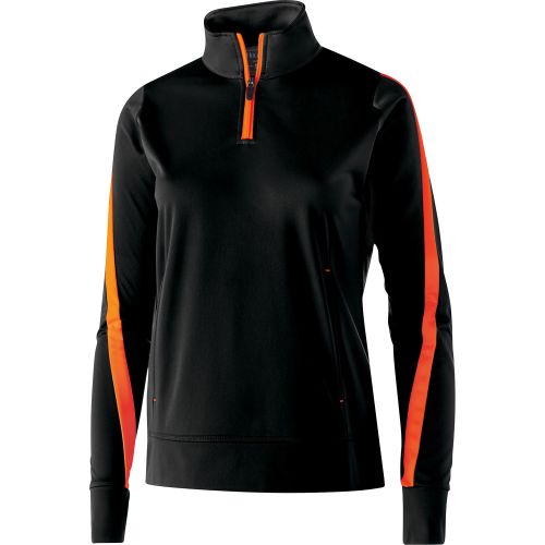 Ladies' Polyester 1/4 Zip Determination Pullover