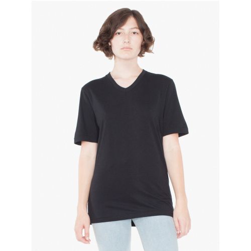 Unisex Organic Fine Jersey Short-Sleeve Classic V-Neck