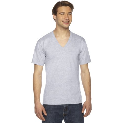 Unisex Fine Jersey Short-Sleeve V-Neck T-Shirt