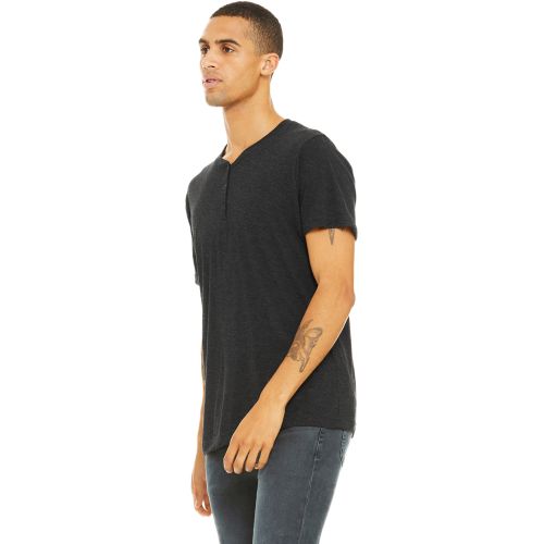 Men's Triblend Short-Sleeve Henley Men's Triblend Short-Sleeve Henley