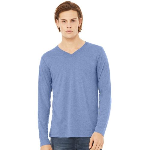 Bella + Canvas Unisex Long Sleeve V-Neck Tee – 3425