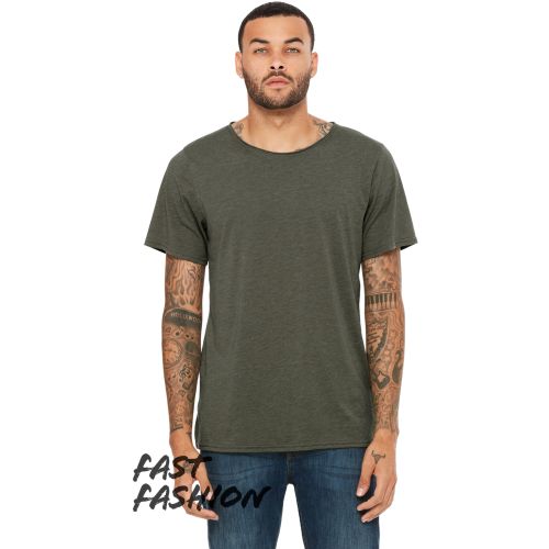 Fast Fashion Unisex Triblend Raw Neck T-Shirt