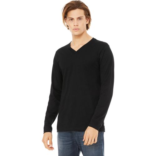 3425 Bella Unisex Jersey Long-Sleeve V-Neck T-Shirt