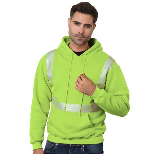 USA-Made High Visibility Hooded Pullover – 3739