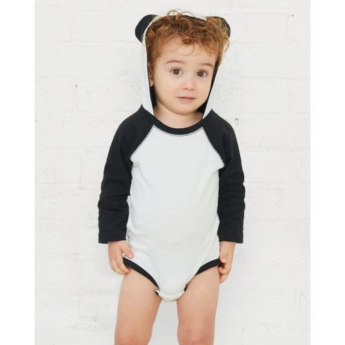 Fine Jersey Infant Character Hooded Long Sleeve Bodysuit with Ears