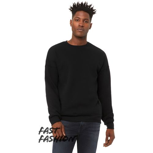 Unisex Crew Neck Sweatshirt with Side Zippers