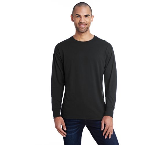 Men’s 4.5 oz., 60/40 Ringspun Cotton/Polyester X-Temp® Long-Sleeve T-Shirt