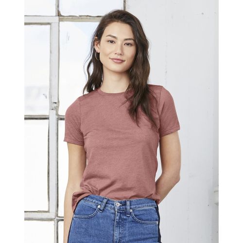 Bella Canvas Women’s Relaxed Fit Heather CVC Tee