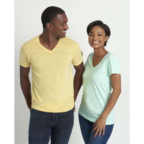Premium Fitted Sueded V-Neck T-Shirt – 6440