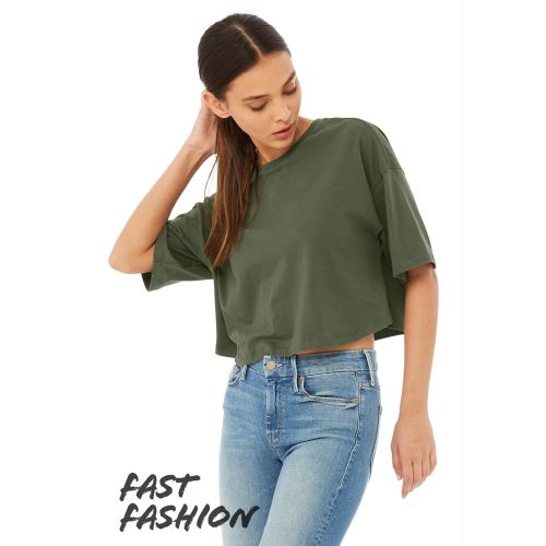 Fast Fashion Women’s Jersey Cropped Tee