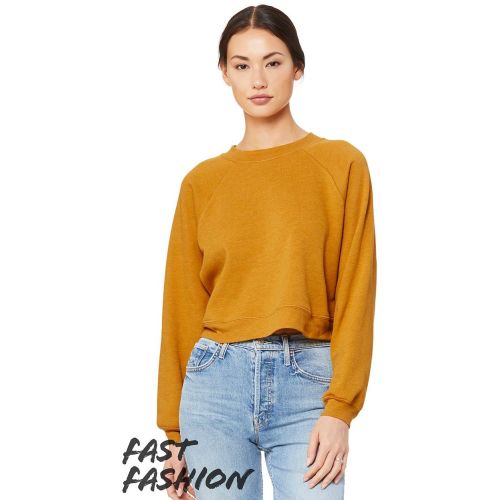 Fast Fashion Women’s Raglan Pullover Fleece