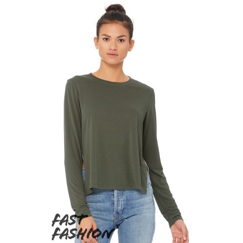 Fast Fashion Women’s Side Slit Long Sleeve Tee